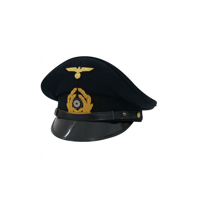 WWII German Kriegsmarine NCO Gabardine Visor Cap ww2 german Kriegsmarine cap,Kriegsmarine visor cap,Kriegsmarine Lieutenant visor cap,Kriegsmarine Captain visor cap,Kriegsmarine General visor cap