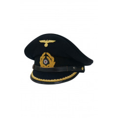 WWII German Kriegsmarine Lieutenant Gabardine Visor Cap ww2 german Kriegsmarine cap,Kriegsmarine visor cap,Kriegsmarine Lieutenant visor cap,Kriegsmarine Captain visor cap,Kriegsmarine General visor cap