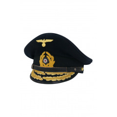 WWII German Kriegsmarine General Wool Visor Cap ww2 german Kriegsmarine cap,Kriegsmarine visor cap,Kriegsmarine Lieutenant visor cap,Kriegsmarine Captain visor cap,Kriegsmarine General visor cap