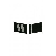 WWII German SS Sturmmann (Lance Corporal) Collar Tabs