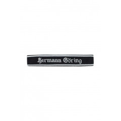 WWII German Luftwaffe Hermann Göring in Gothic script black backing NCO cuff title