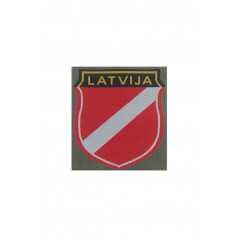 WWII German Latvian Volunteer's armshield I BeVo