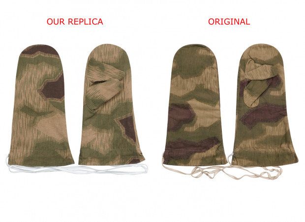 WWII German Camo Reversible Winter Mittens