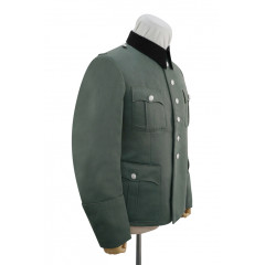 WWII German SS M41 officer Gabardine black collar service tunic Jacket
