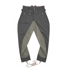 WWII German SS M43 Stone Grey Gabardine Mounted Troops Riding Breeches