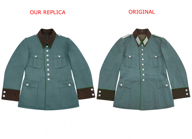 WWII German Police Gabardine Service Waffenrock Tunic