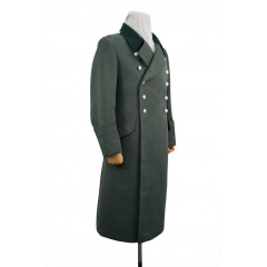 WWII German M40 Waffen SS Officer Gabardine Greatcoat