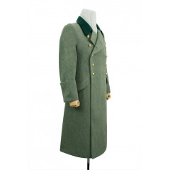 WWII German M36 Kriegsmarine Coastal Officer Fieldgrey wool Greatcoat