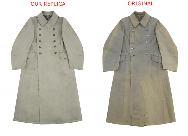 WWII German Officer Rubberized Raincoat