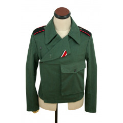 WWII German Heer panzer summer HBT reed green wrap/jacket type II