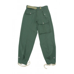 WWII German Heer panzer summer HBT reed green trousers
