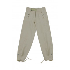 WWII German SS panzer summer HBT off-white trousers