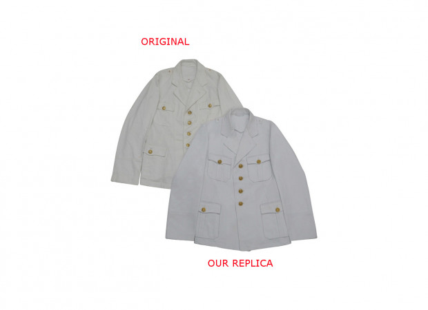 WWII German Kriegsmarine Officer Summer White Jacket Tunic