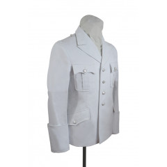 WWII German SS M32 white cotton summer tunic
