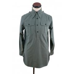 WWII German Heer / SS grey Long Sleeve Service Shirt