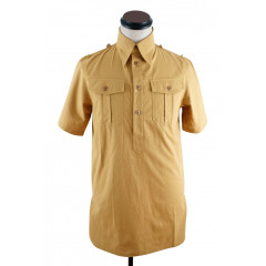 WWII German DAK Luftwaffe Sand Short Sleeve Service Shirt