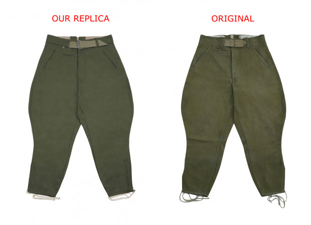 WWII DAK/Tropical Afrikakorps First Type Breeches Olive