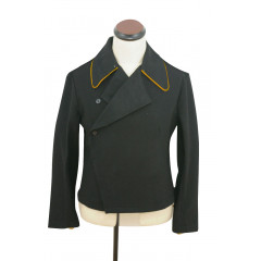 WWII German Heer Recon Panzer Black Wool Wrap/Jacket WWII German Wool Panzer Tunic,WW2 german uniforms,WWII army uniform,WWII german militaria,SS uniform,german military clothing,WW2 reproduction,german panzer,waffen SS