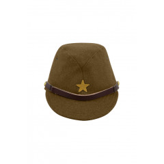 WWII Japanese IJA Army EM field cap wool olive drab 第二次世界大戦 日本帝国陸軍 兵用略帽戦闘帽 ウール 茶褐色