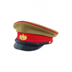 WWII Japanese IJA Imperial Guard EM visor cap wool yellowish brown 第二次世界大戦 日本帝国陸軍近衛師団兵用軍帽制帽 ウール 黄褐色 WWII Japan visor caps,WW2 japanese,japanese uniforms,Japanese cap,Imperial Japanese,IJA,Japanese army visor cap