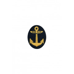 WWII Japanese IJN Navy First Type field cap insignia EM&NCO  第二次世界大戦 日本帝国海軍 一種兵用 下士官略帽の帽章 機械刺繍