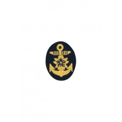WWII Japanese IJN Navy First Type field cap insignia Officer 第二次世界大戦 日本帝国海軍 一種士官略帽の帽章 機械刺繍