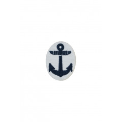 WWII Japanese IJN Navy Second Type field cap insignia EM&NCO  第二次世界大戦 日本帝国海軍 二種兵用 下士官略帽の帽章 機械刺繍