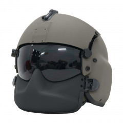 HGU-56P Helicopter Pilot Helmet with Dual lens and face shield airsoft ABS replica green
