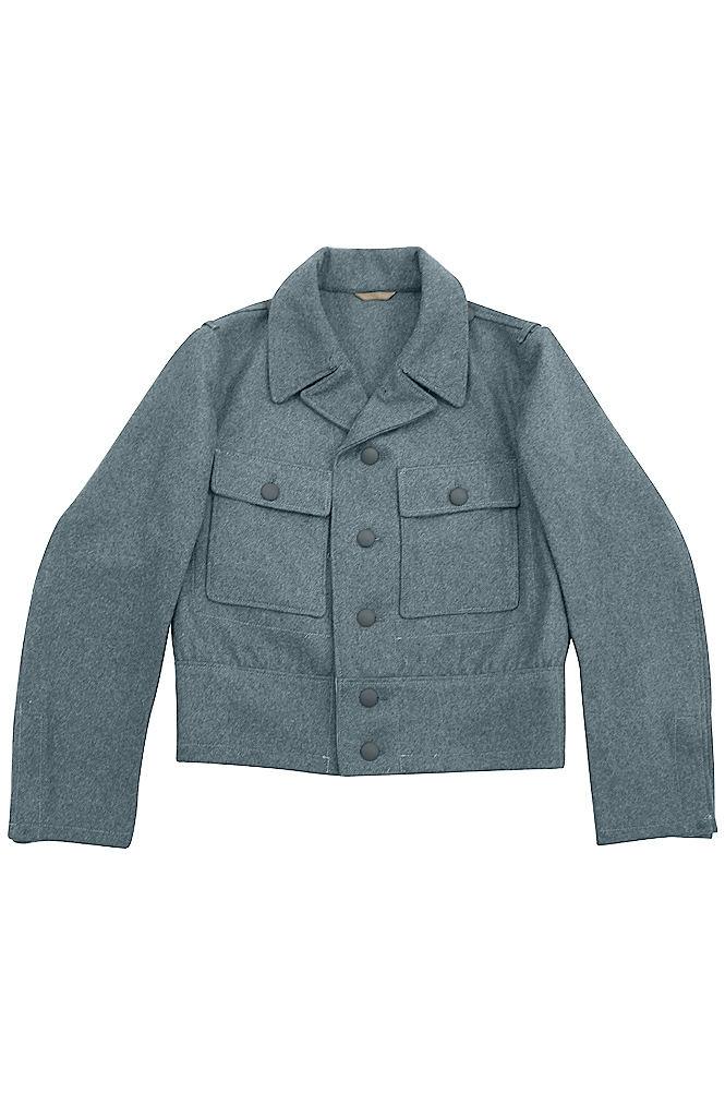 WW2 German M40 elite EM Italian Field Wool tunic Feldbluse blue green grey 3XL